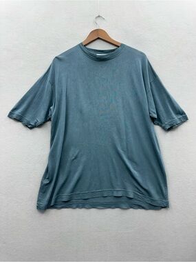 Go Silk Women’s 1 (1X) Blue Short Sleeve Silk Top Vintage